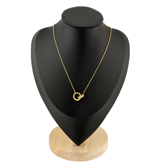 Interlocking Circles Pendant Necklace