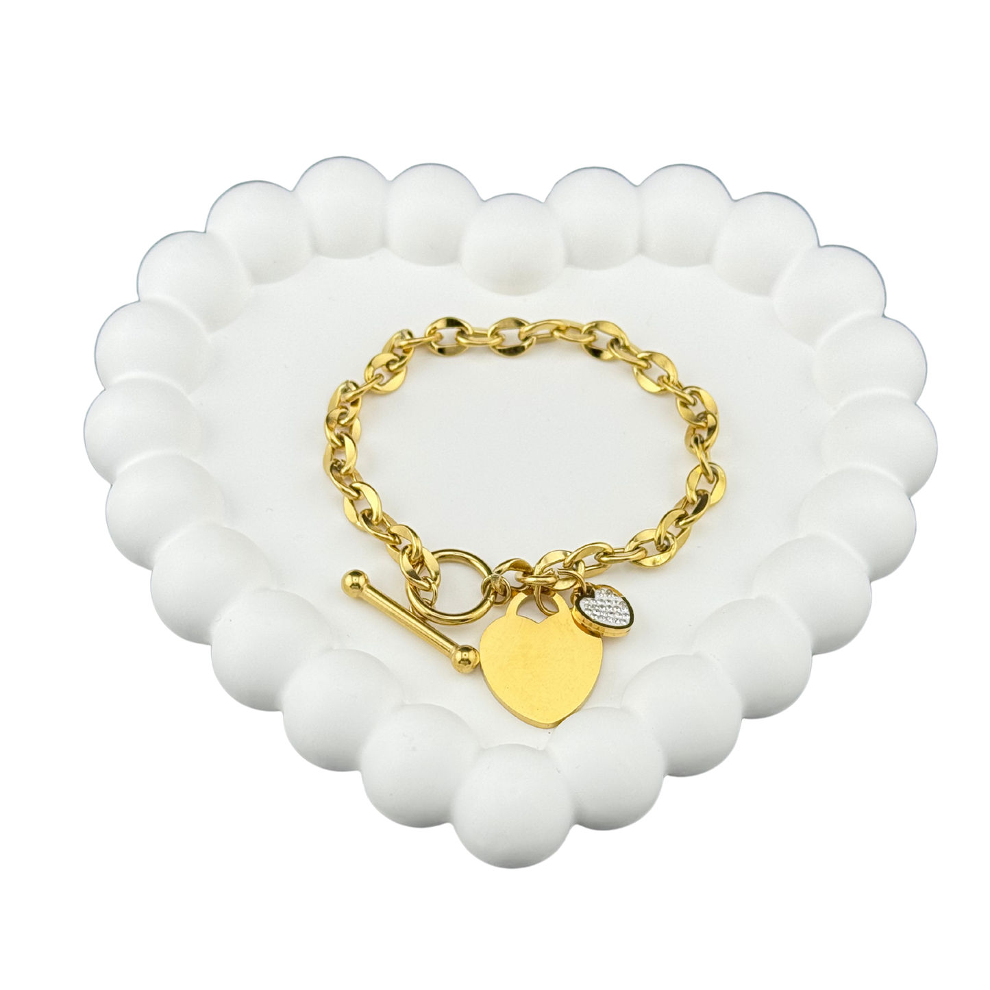 Hanging Heart Bracelet