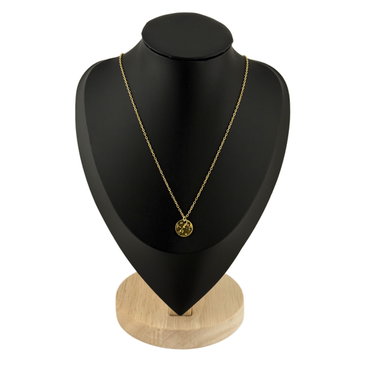 Delicate Cable Chain Moon Pendant Necklace