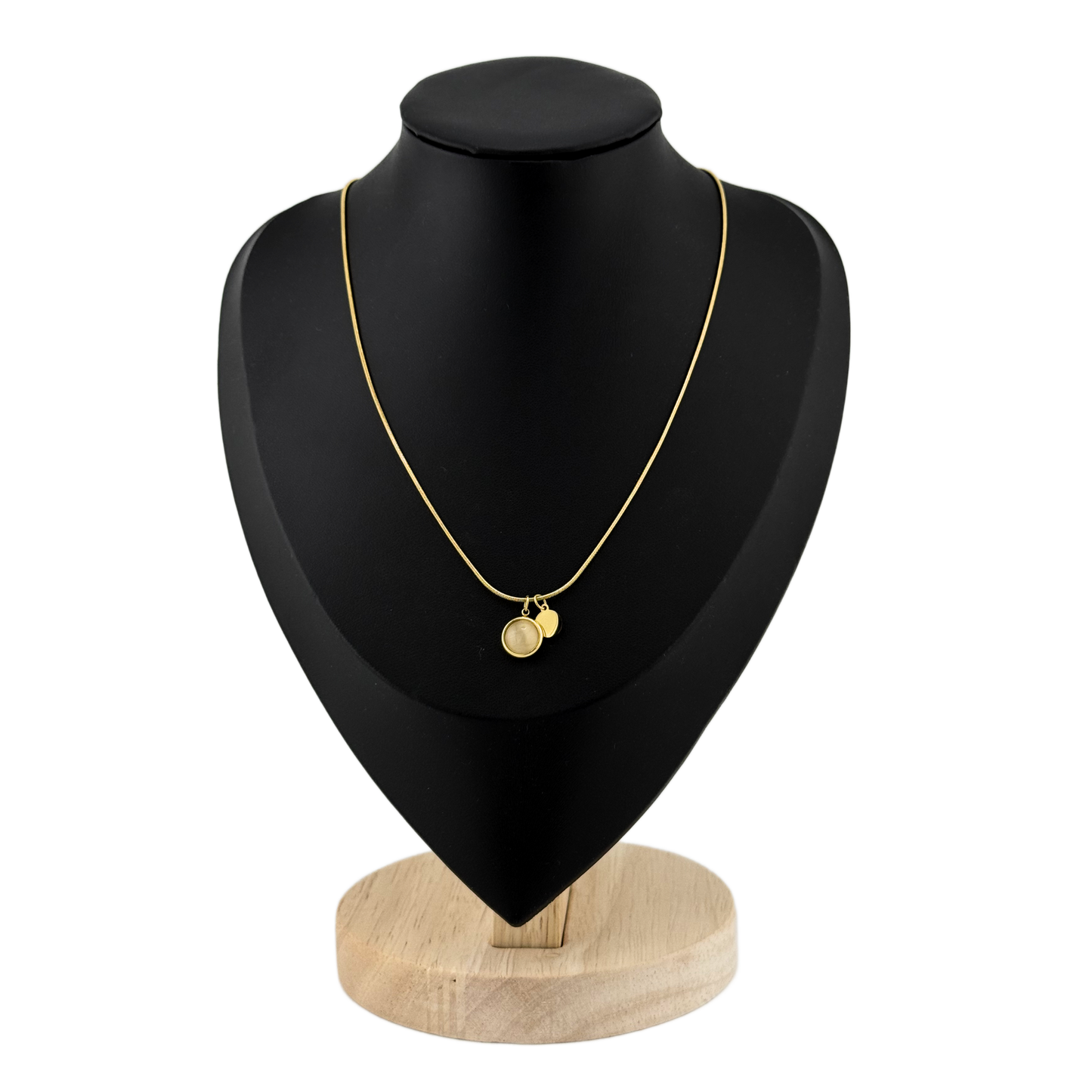 Moon -Coin Pendant Necklace