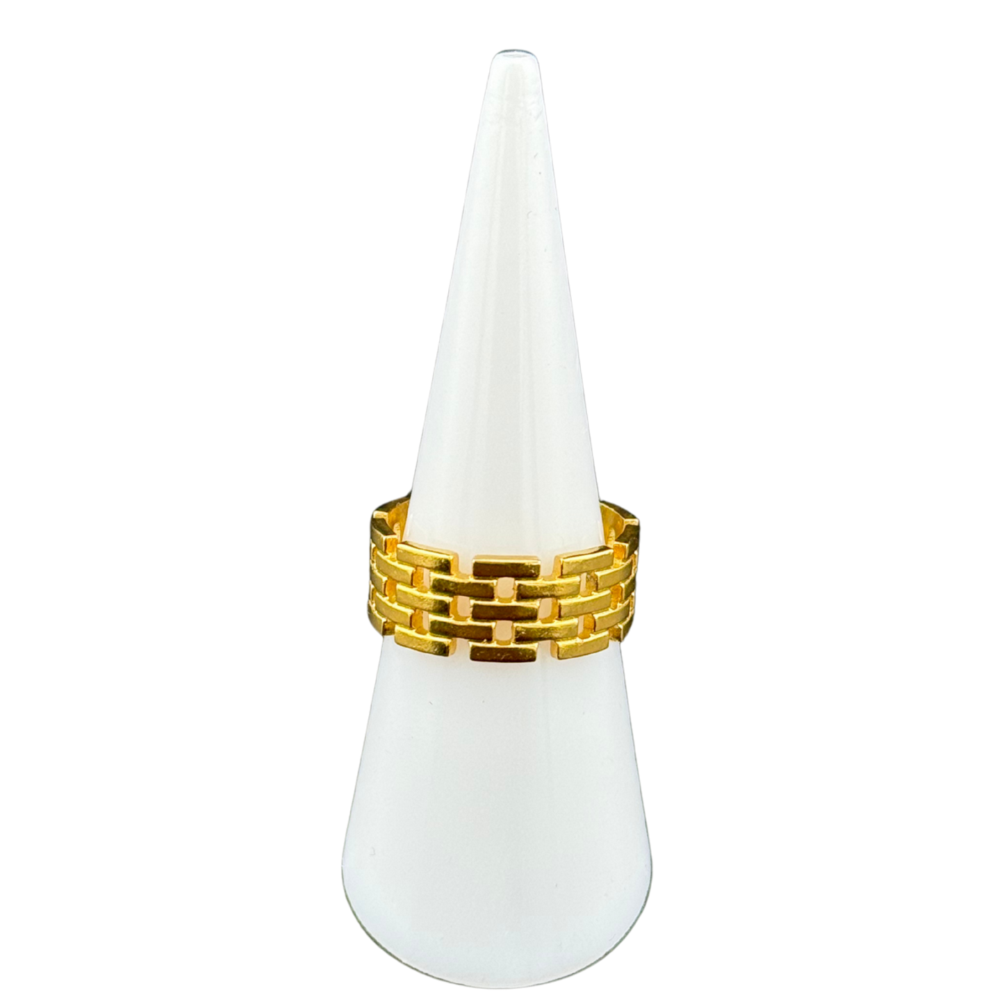 Open Ended Chain-Link Band Ring