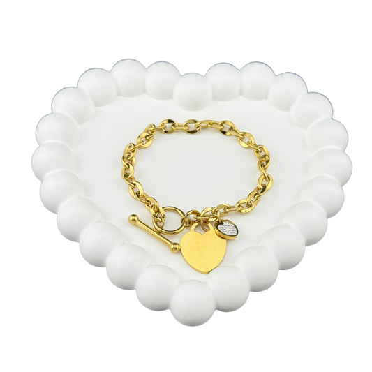 Hanging Heart Bracelet