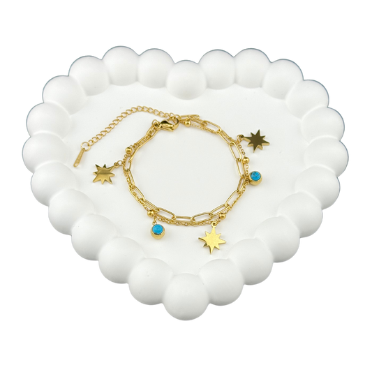 Multi Layered Charm Bracelet