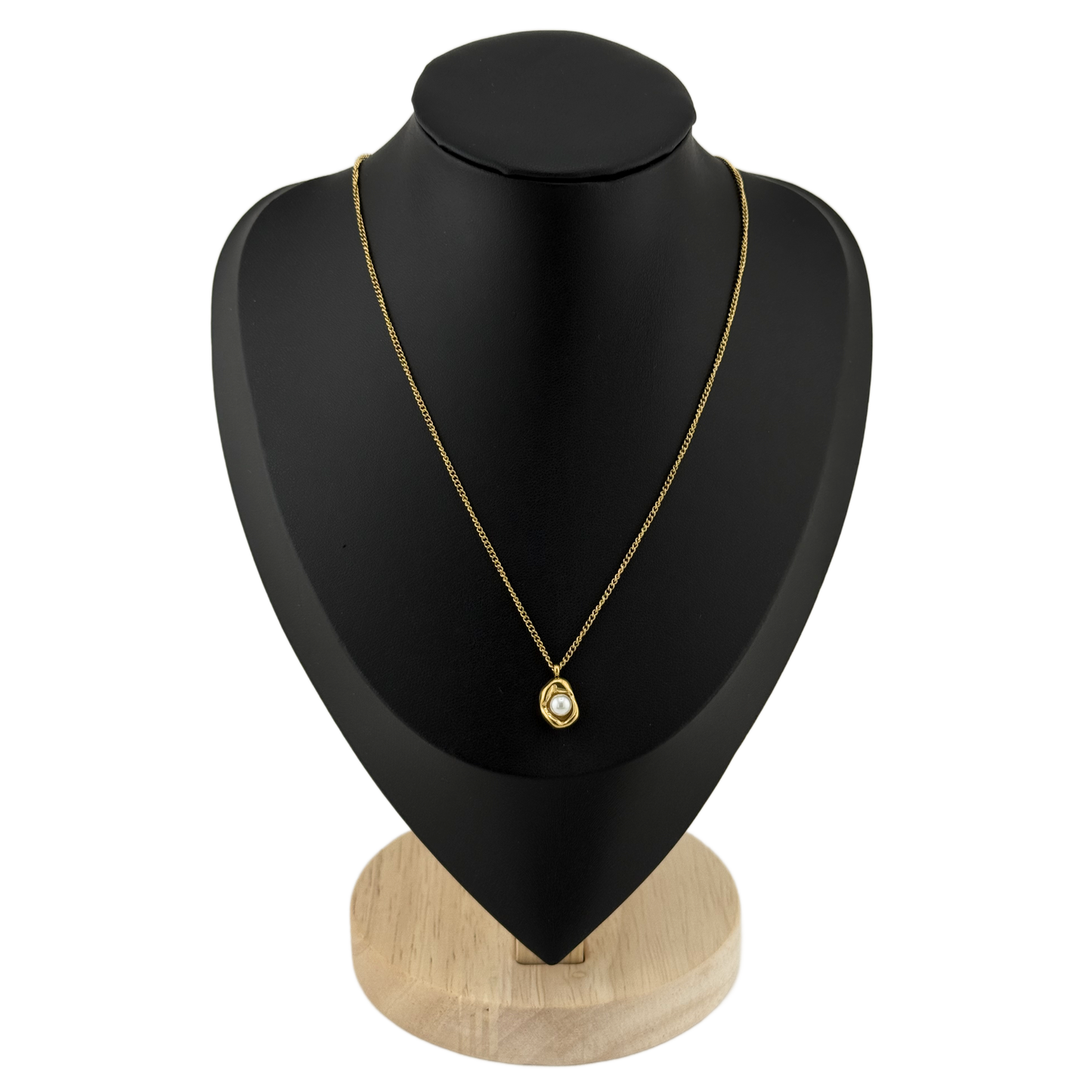 Contemporary Pearl Pendant Necklace