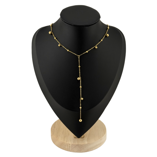 Ball Drop Long Pendant Necklace