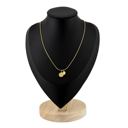 Moon -Coin Pendant Necklace