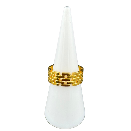 Open Ended Chain-Link Band Ring